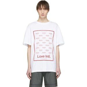 Chin Menswear Love Intl. T-Shirt Size M Mens White Nwt $105